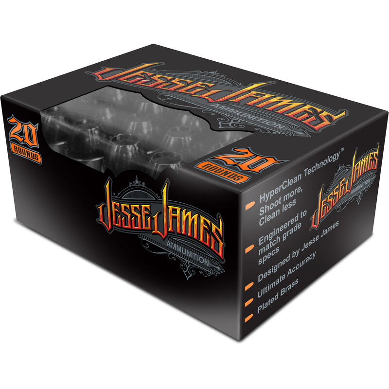 Ammunition Ammo Inc. 10180HP JJ20 10mm Jesse James Black Label 10mm Auto 180 qr Hollow Point • Model: 10180HP-JJ20